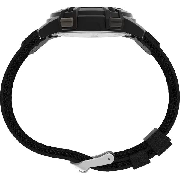 Timex Mens Expedition CAT 41mm Watch  Black Strap Digital Dial Black Case