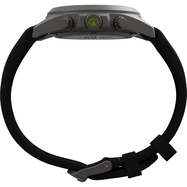 Timex Mens Expedition North Field Post 43mm WatchBlackGreenTitanium
