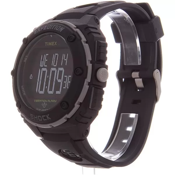 Timex Mens Expedition Shock XL Vibrating Alarm 50mm WatchBlackNegative
