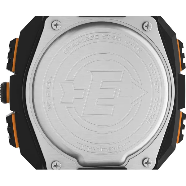 Timex Mens Expedition Vibe Shock 50mm WatchBlackOrange