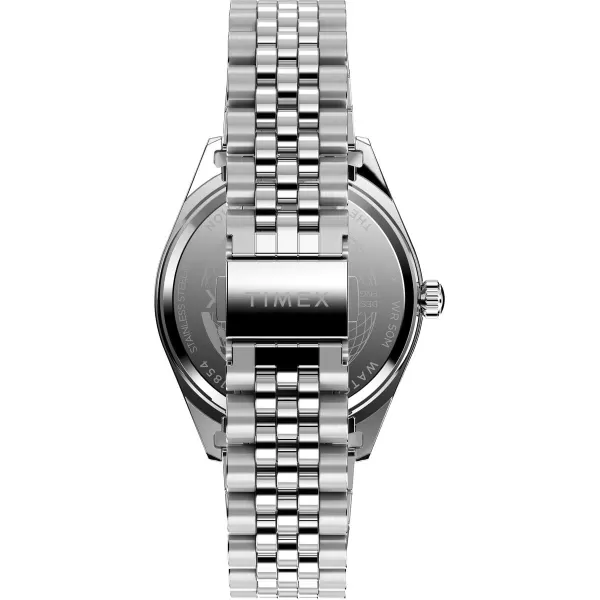 Timex Mens Legacy 41mm WatchSilverToneGreen