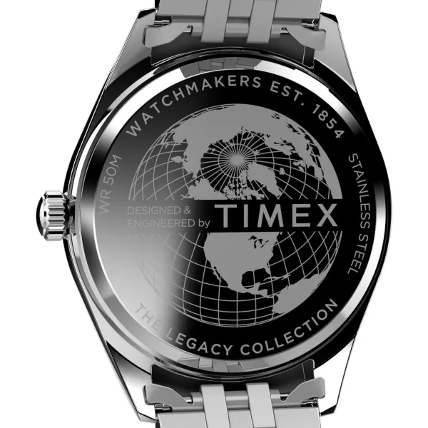 Timex Mens Legacy 41mm WatchStainless SteelPinkStainless Steel