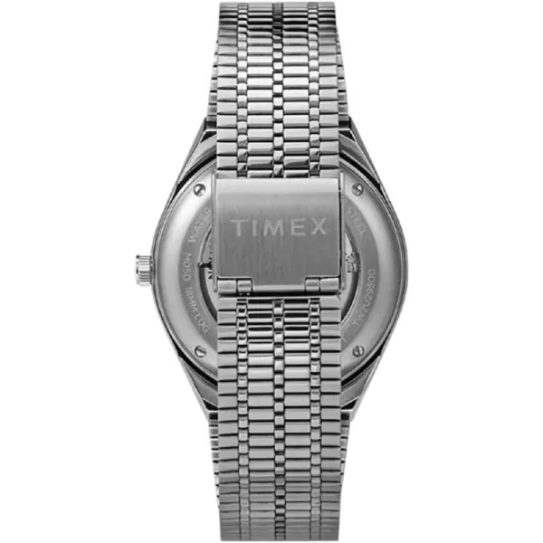 Timex Mens M79 Automatic 40mm WatchStainless SteelBlackStainless SteelBlue