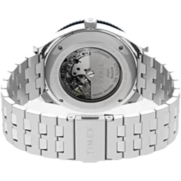 Timex Mens M79 Automatic 40mm WatchStainless SteelBlueStainless Steel