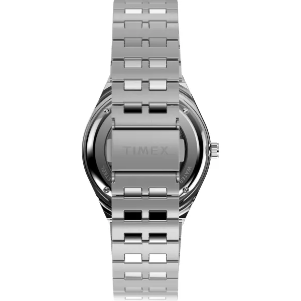 Timex Mens M79 Automatic 40mm WatchStainless SteelBlueStainless Steelredblue