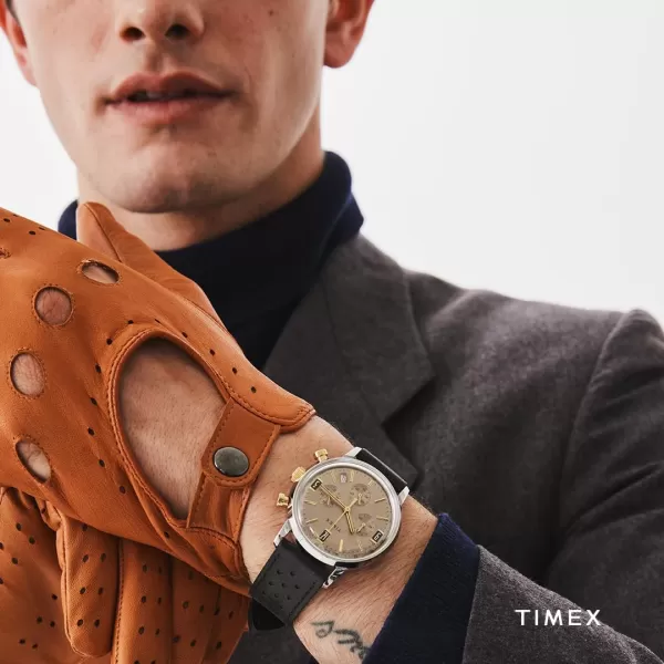 Timex Mens Marlin 40mm WatchBrownOtherTwoTone