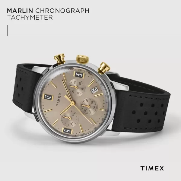 Timex Mens Marlin 40mm WatchBrownOtherTwoTone