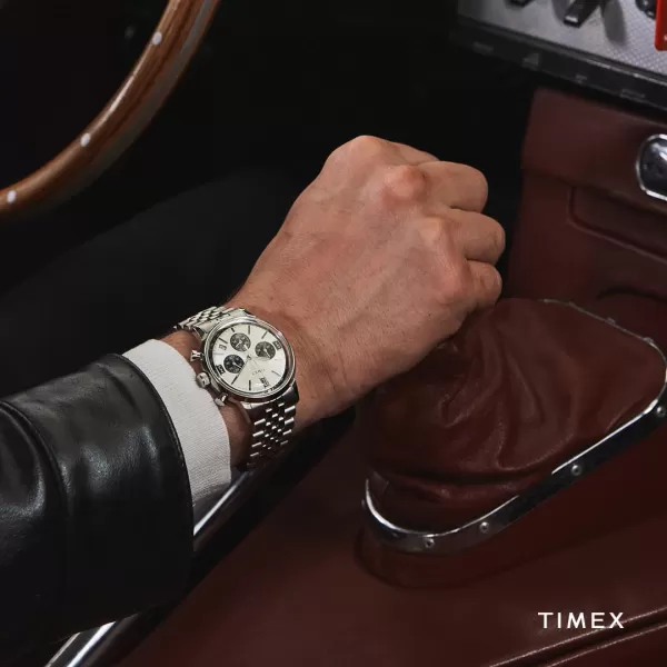 Timex Mens Marlin 40mm WatchStainless SteelSilverToneStainless Steel
