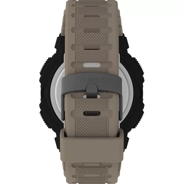 Timex Mens UFC Rumble 50mm Watch  Black Strap Digital Dial Black CaseTanDigitalBlack