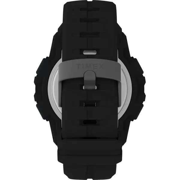 Timex Mens UFC Rush 52mm Watch  Black Strap Digital Dial Black CaseBlackDigitalBlack