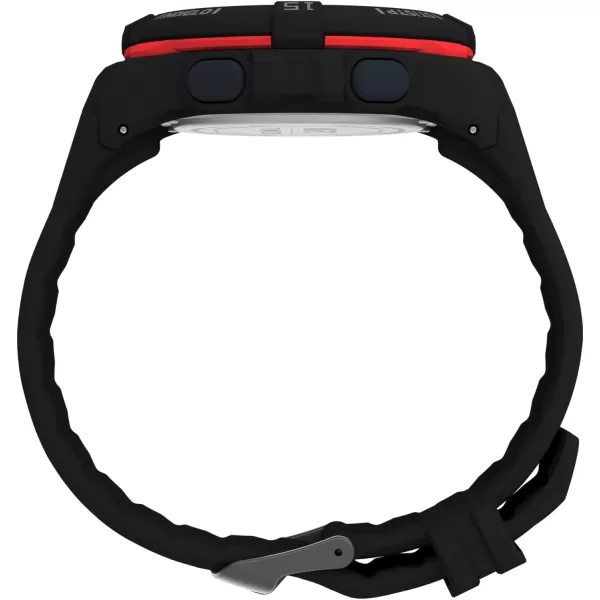 Timex Mens UFC Rush 52mm Watch  Black Strap Digital Dial Black CaseBlackDigitalBlack