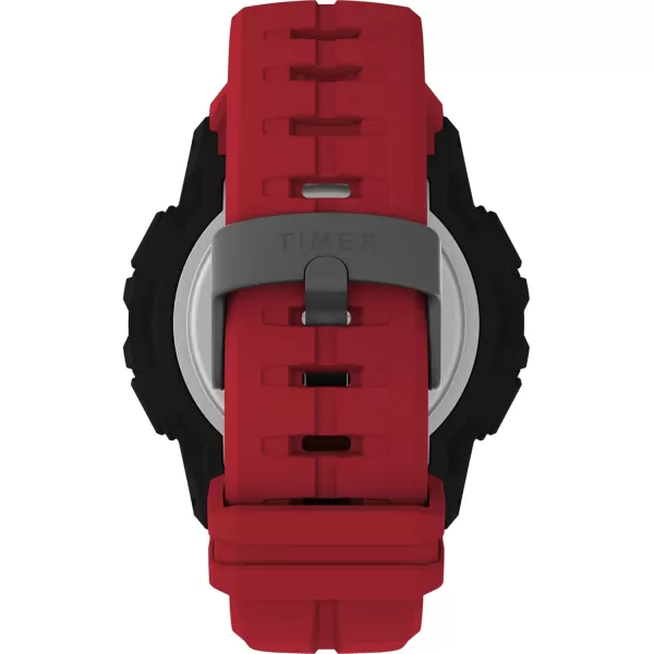 Timex Mens UFC Rush 52mm Watch  Black Strap Digital Dial Black CaseRedDigitalBlack