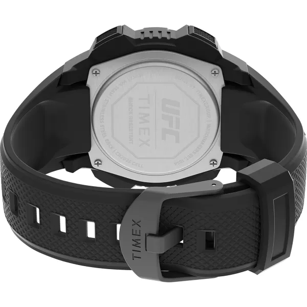 Timex UFC Mens Core Shock 45mm WatchBlackDigitalBlack