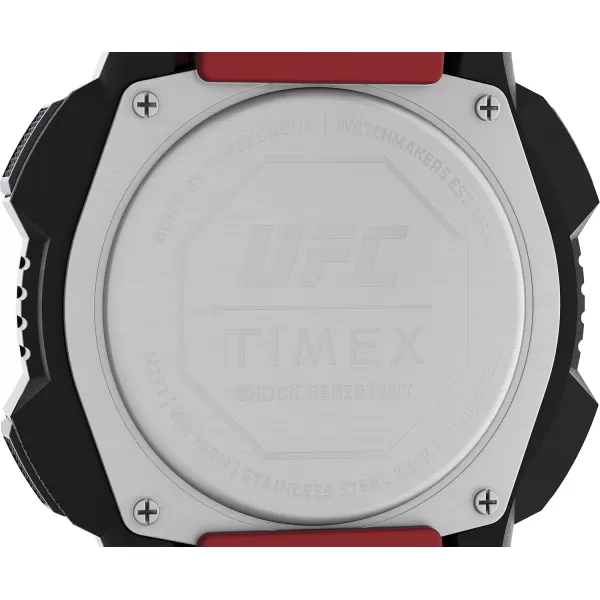 Timex UFC Mens Core Shock 45mm WatchRedDigitalBlack
