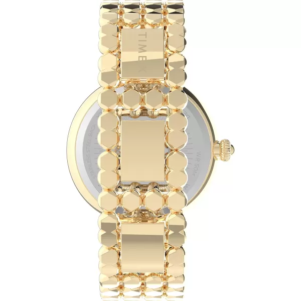 Timex Womens Asheville 34mm WatchGoldChampagne