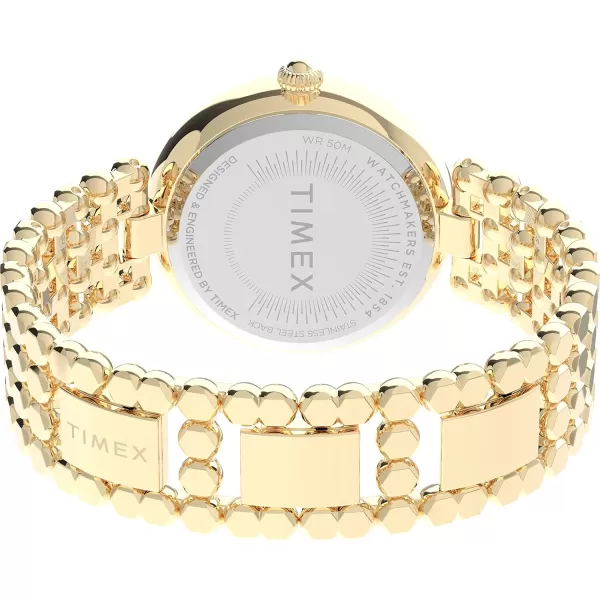 Timex Womens Asheville 34mm WatchGoldChampagne