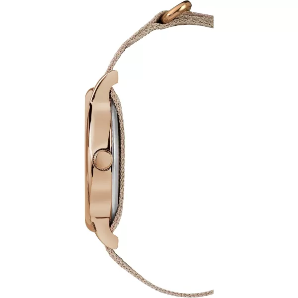 Timex Womens Weekender 38mm WatchMetallic BlushGraphite Stripe