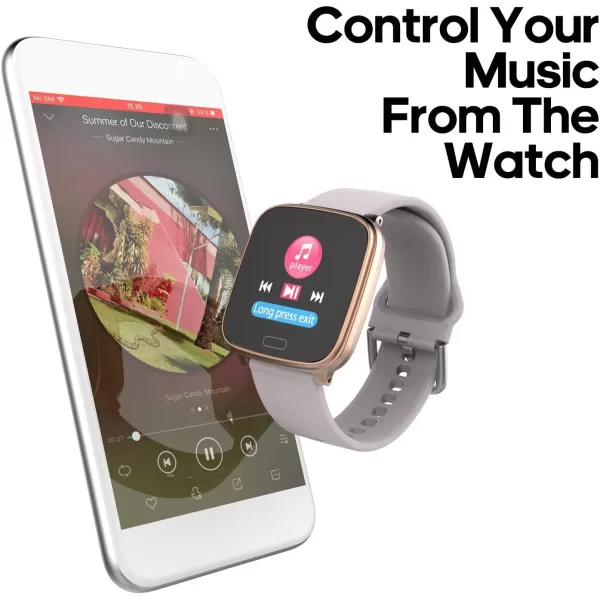 iConnect By Timex Active Smartwatch with Heart Rate Notifications and Activity TrackingBlushRose Gold