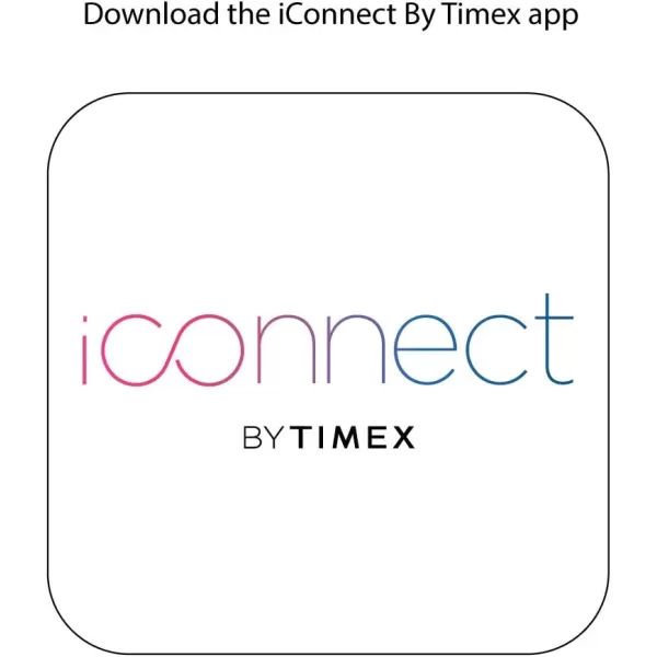 iConnect by Timex TW5M31400 Classic Square SilverTone Smartwatch White Silicone Strap