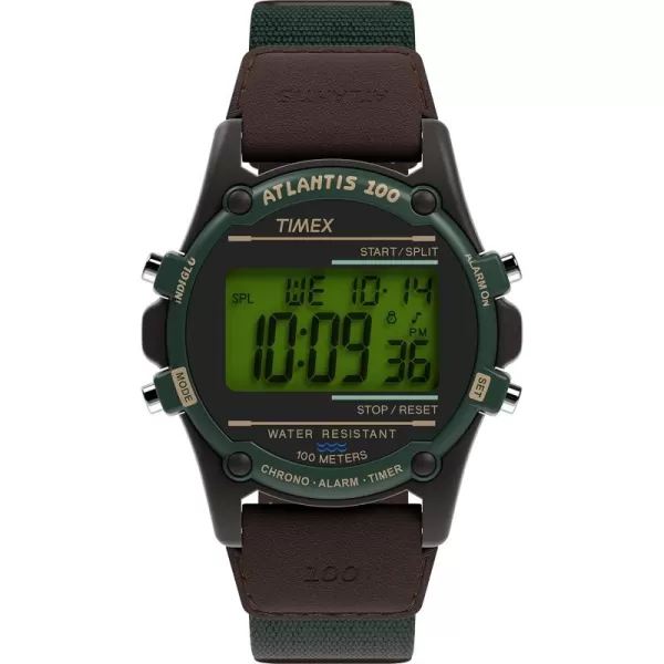 Timex Mens Expedition Atlantis 40mm WatchTealBrown