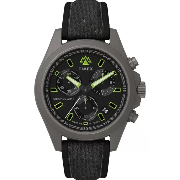 Timex Mens Expedition North Field Post 43mm WatchBlackBlackTitanium