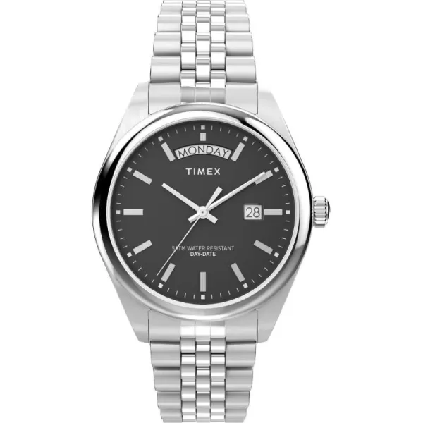 Timex Mens Legacy 41mm WatchSilverToneBlack