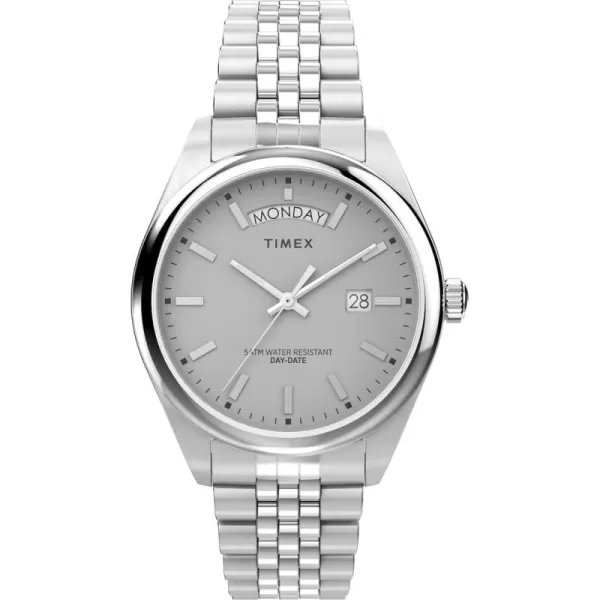 Timex Mens Legacy 41mm WatchSilverToneGray