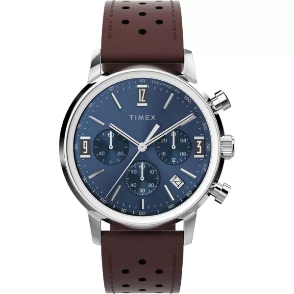 Timex Mens Marlin 40mm WatchBrownGreenStainless Steel