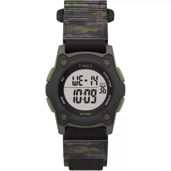 Timex TIME Machines 35mm Camo Fast Wrap Kids Digital WatchBlackGreen Camo