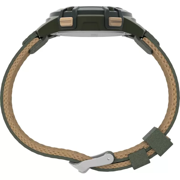 Timex Mens Expedition CAT5 41mm Watch  Green Strap Digital Dial Green CaseGreenDigitalGreen