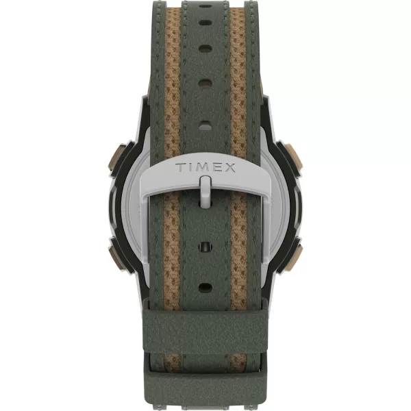 Timex Mens Expedition CAT5 41mm Watch  Green Strap Digital Dial Green CaseGreenDigitalGreen
