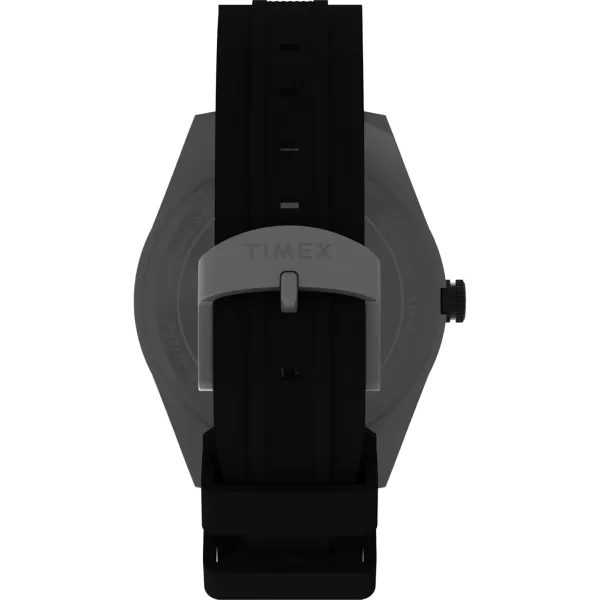 Timex Mens Expedition Field Solar 43mm Watch  Tan Strap Black Dial IP Steel CaseBlackBlackIP Steel