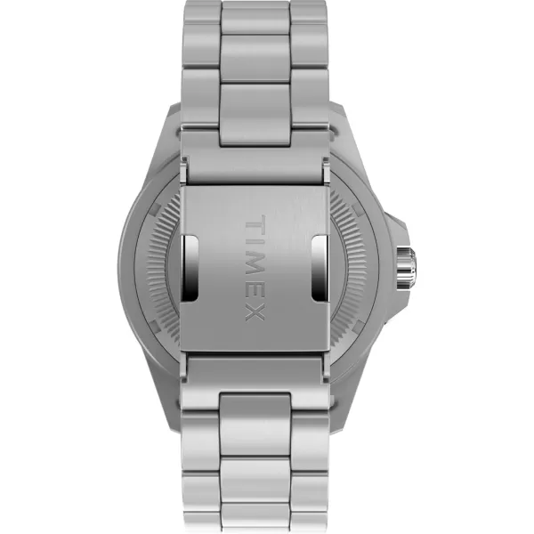 Timex Mens Expedition North Anchorage 43mm Watch  Black Strap Black Dial Stainless Steel CaseStainless SteelBlackStainless Steel