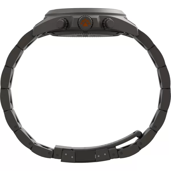 Timex Mens Expedition North Field 43mm Watch  Titanium Bracelet Black Dial Titanium Case