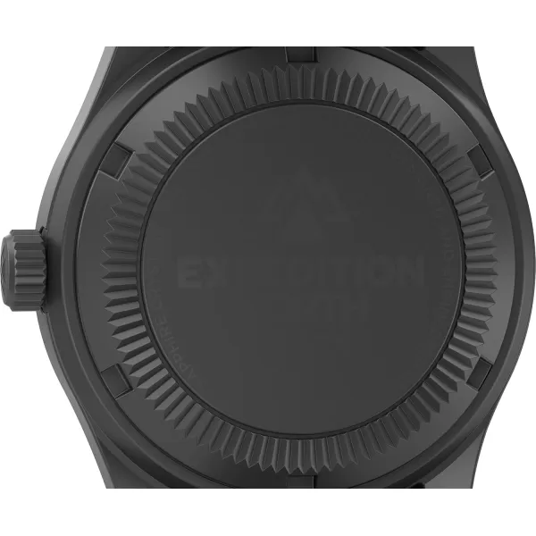 Timex Mens Expedition North Field Post Mechanical 38mm Watch  Black Dial Stainless Steel Case with Black Stainless Steel Bracelet