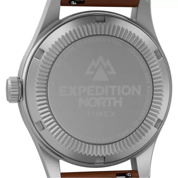 Timex Mens Expedition North Field Post Solar 36mm WatchBrownBlack