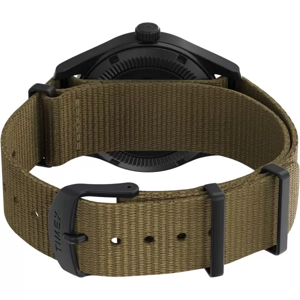 Timex Mens Expedition North Field Post Solar 36mm WatchKhakiBlack