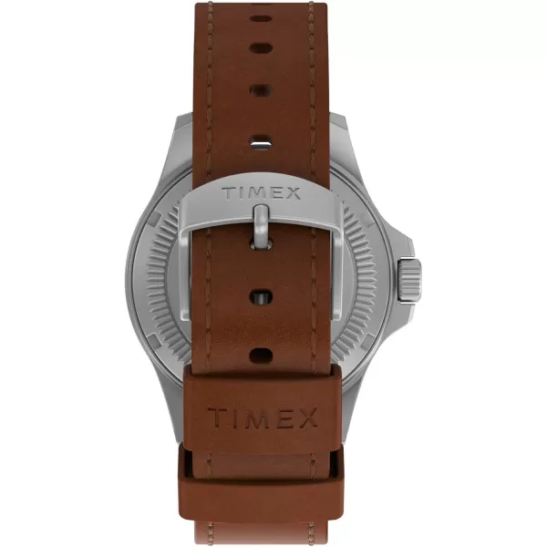 Timex Mens Expedition North Field Post Solar 41mm WatchBrownBlue