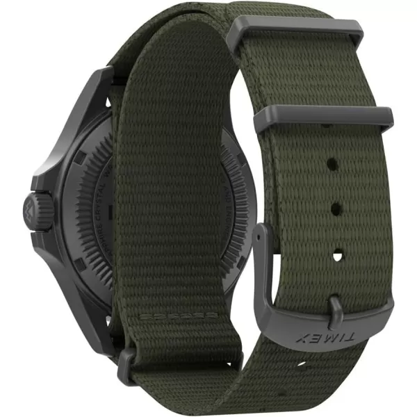 Timex Mens Expedition North Field Post Solar 41mm WatchOliveGunmetal