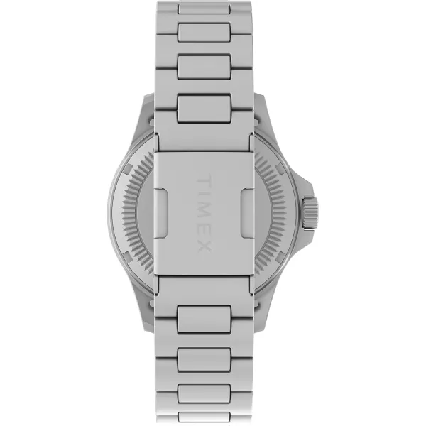 Timex Mens Expedition North Field Post Solar 41mm WatchSilverToneBlack