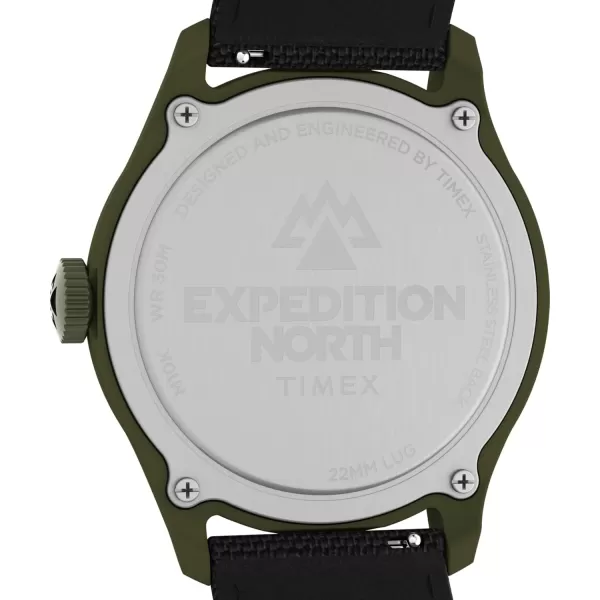 Timex Mens Expedition North Traprock 43mm WatchBlackBlackGreen