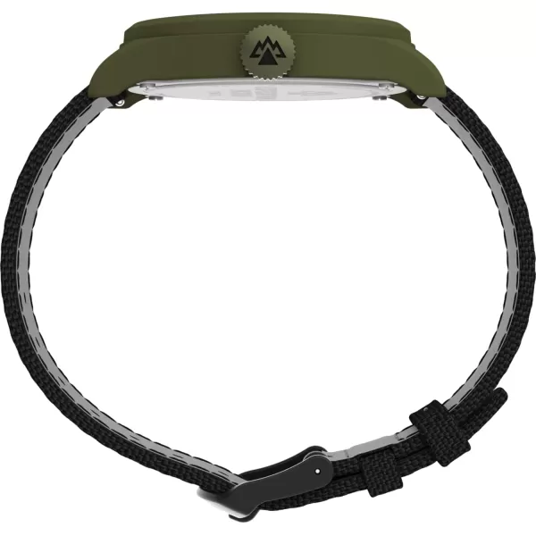 Timex Mens Expedition North Traprock 43mm WatchBlackBlackGreen