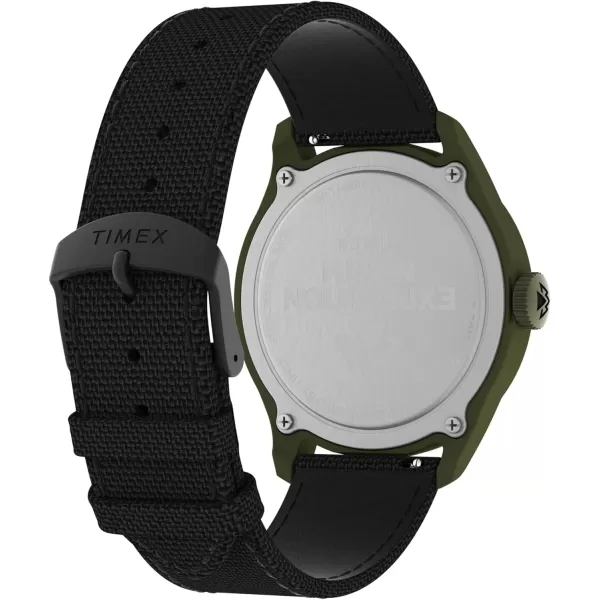 Timex Mens Expedition North Traprock 43mm WatchBlackBlackGreen