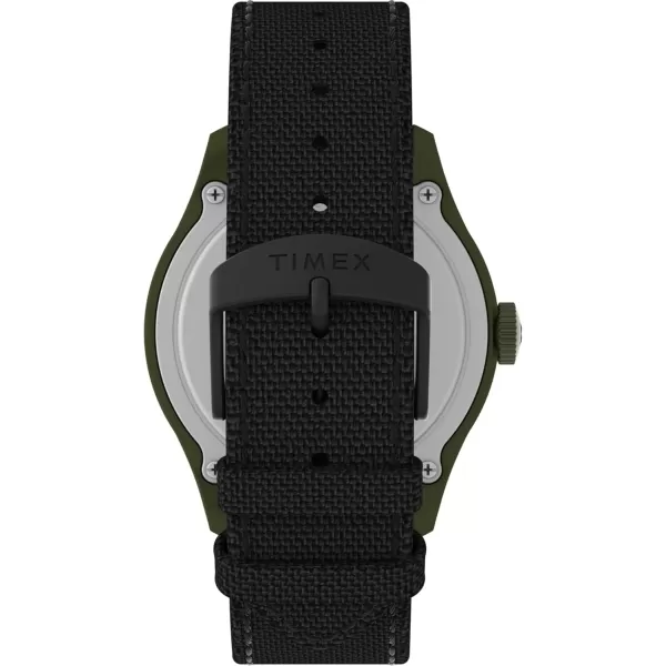 Timex Mens Expedition North Traprock 43mm WatchBlackBlackGreen