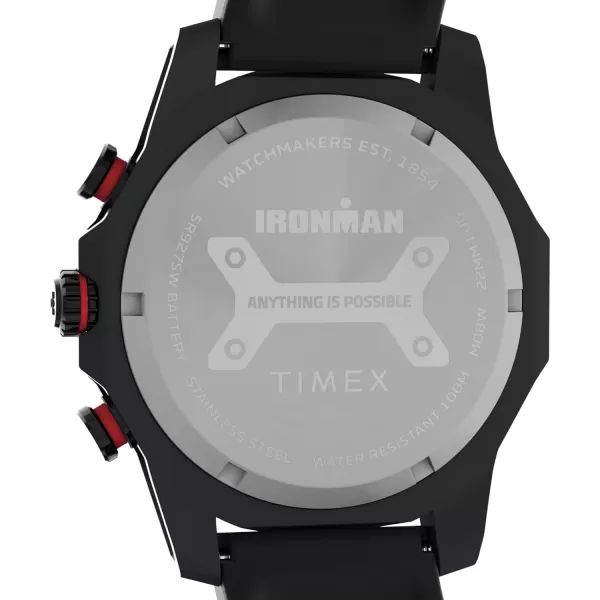 Timex Mens Ironman Adrenaline 48mm Watch  Black Strap Black Dial Black CaseBlackBlackBlack