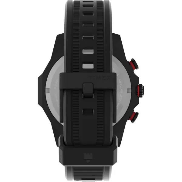 Timex Mens Ironman Adrenaline 48mm Watch  Black Strap Black Dial Black CaseBlackBlackBlack