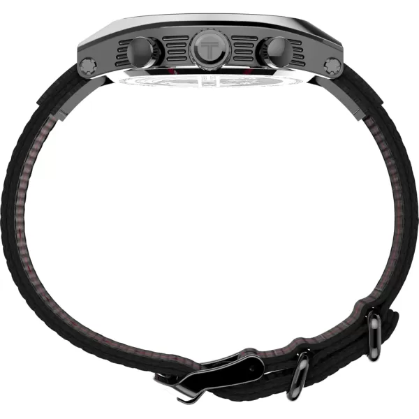 Timex Mens Legacy Tonneau 42mm Watch  Black Strap Black Dial Stainless Steel CaseBlackBlackGunmetal