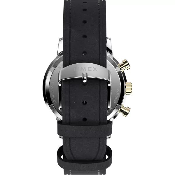 Timex Mens Marlin 40mm Watch  Black Strap Black Dial Stainless Steel Case