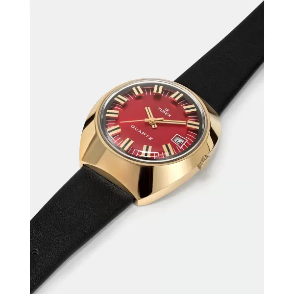 Timex Mens Q 1972 Reissue Date 43mm Quartz Watch