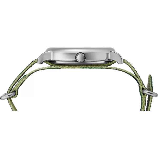 Timex Mens TW2T30800 Weekender 40mm Green Camo Nylon SlipThru Strap Watch